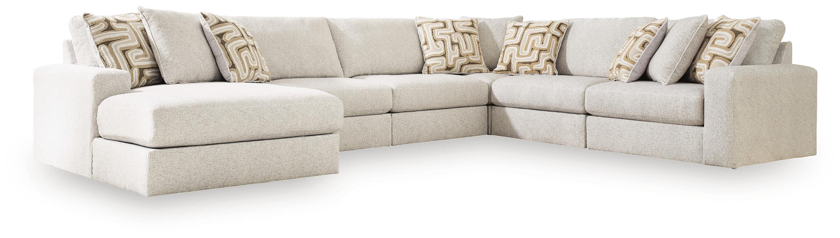 Kestrie Feathered 6-Piece Sectional with LAF Chaise