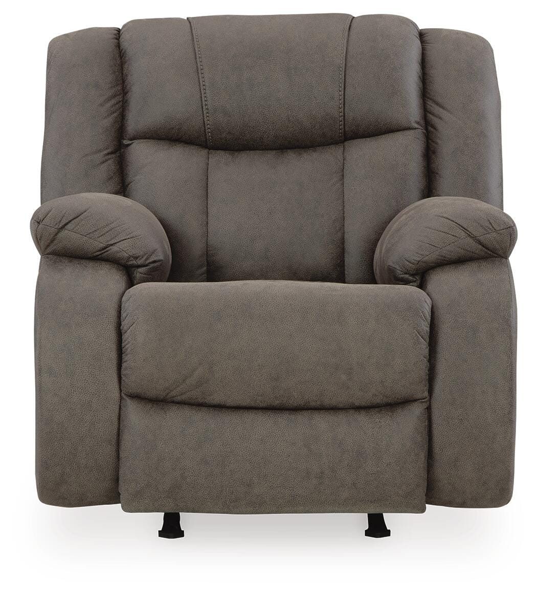 First Base Gunmetal Reclining Sofa and 2 Recliners (Online Special Price)