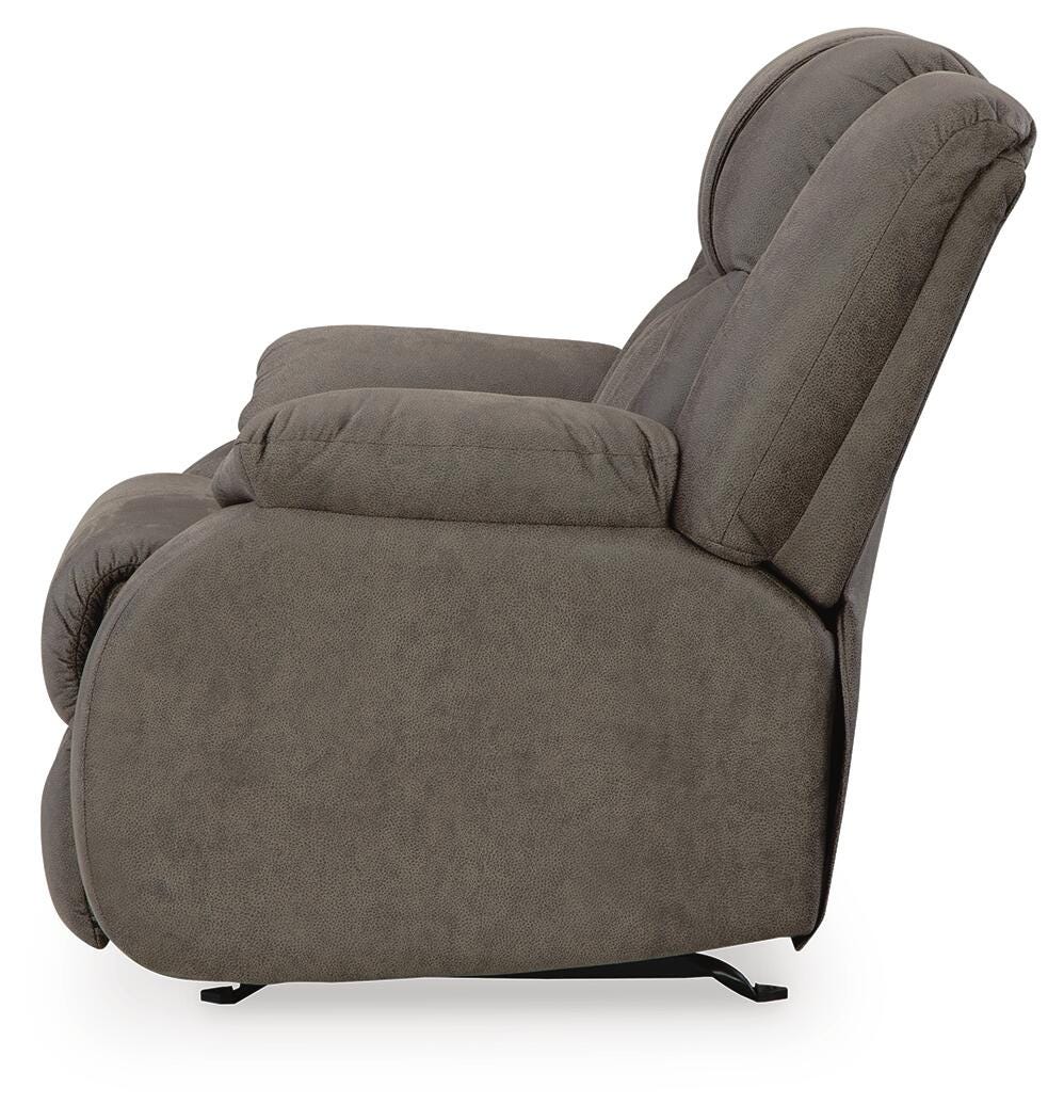 First Base Gunmetal Reclining Sofa and 2 Recliners (Online Special Price)