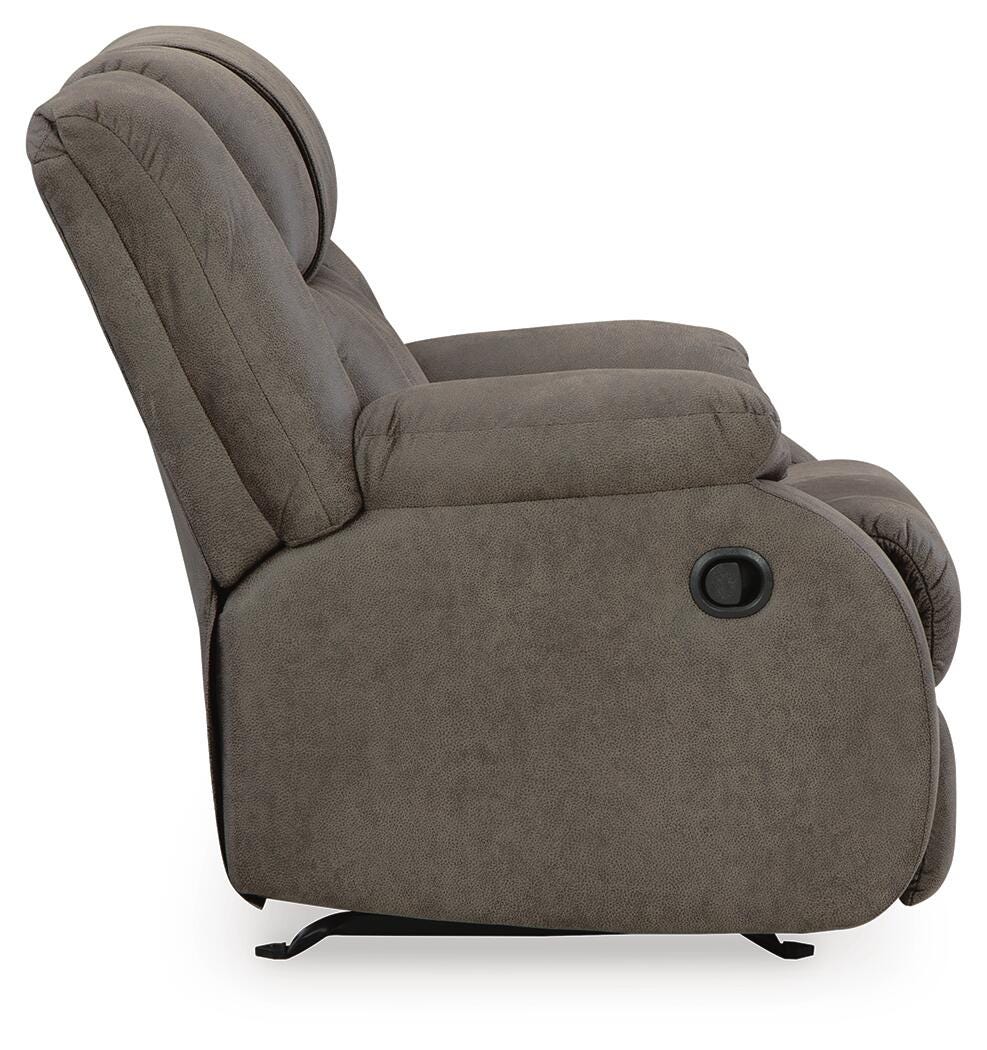 First Base Gunmetal Reclining Sofa and 2 Recliners (Online Special Price)