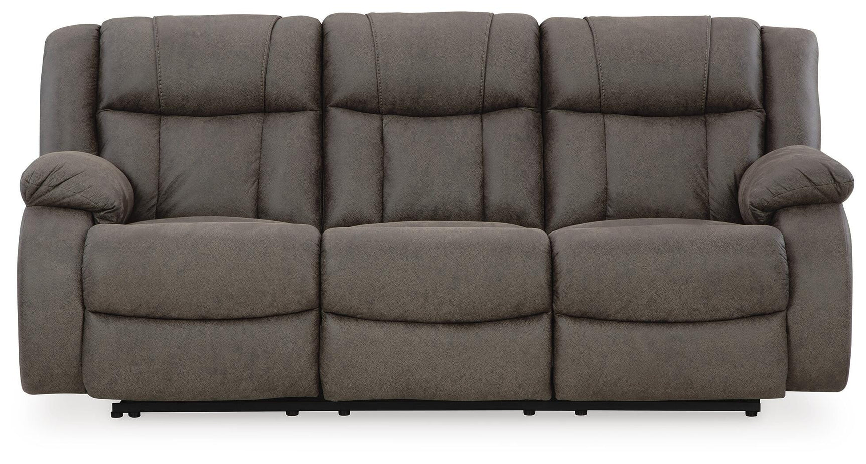 First Base Gunmetal Reclining Sofa and 2 Recliners (Online Special Price)