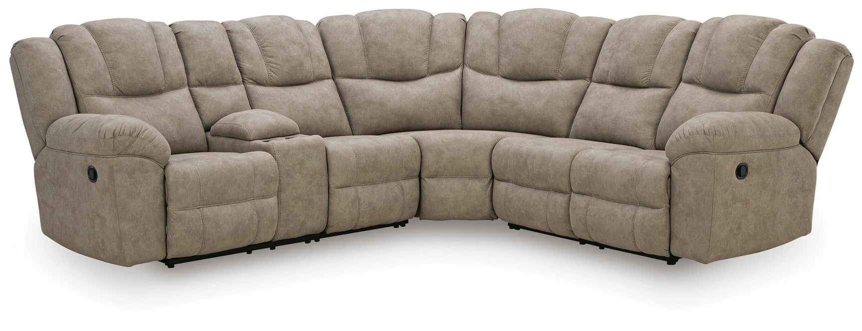 Ravenswaye Birch 3-Piece Reclining Sectional with Left-Arm Facing Console (Online Special Price)