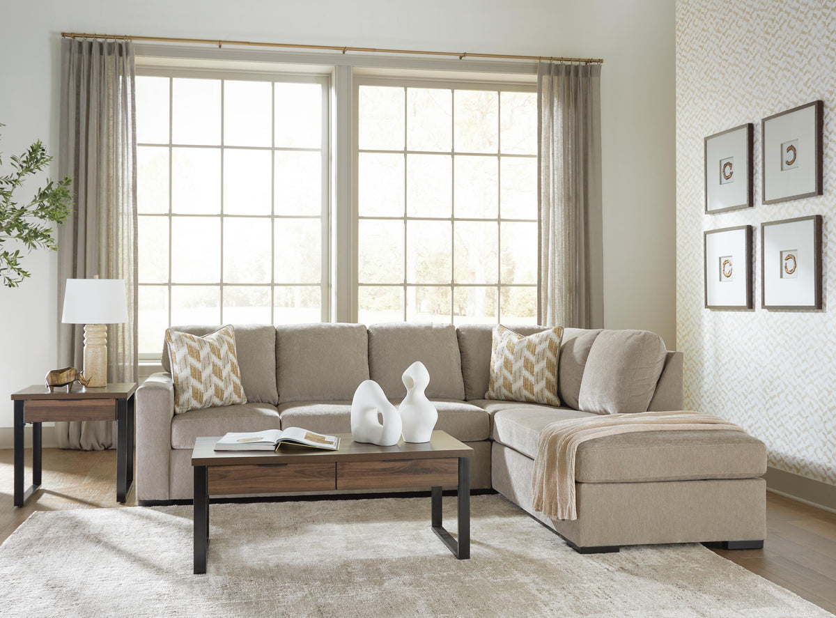 Bridgepoint Stone 2-Piece Sectional with Right-Facing Chaise