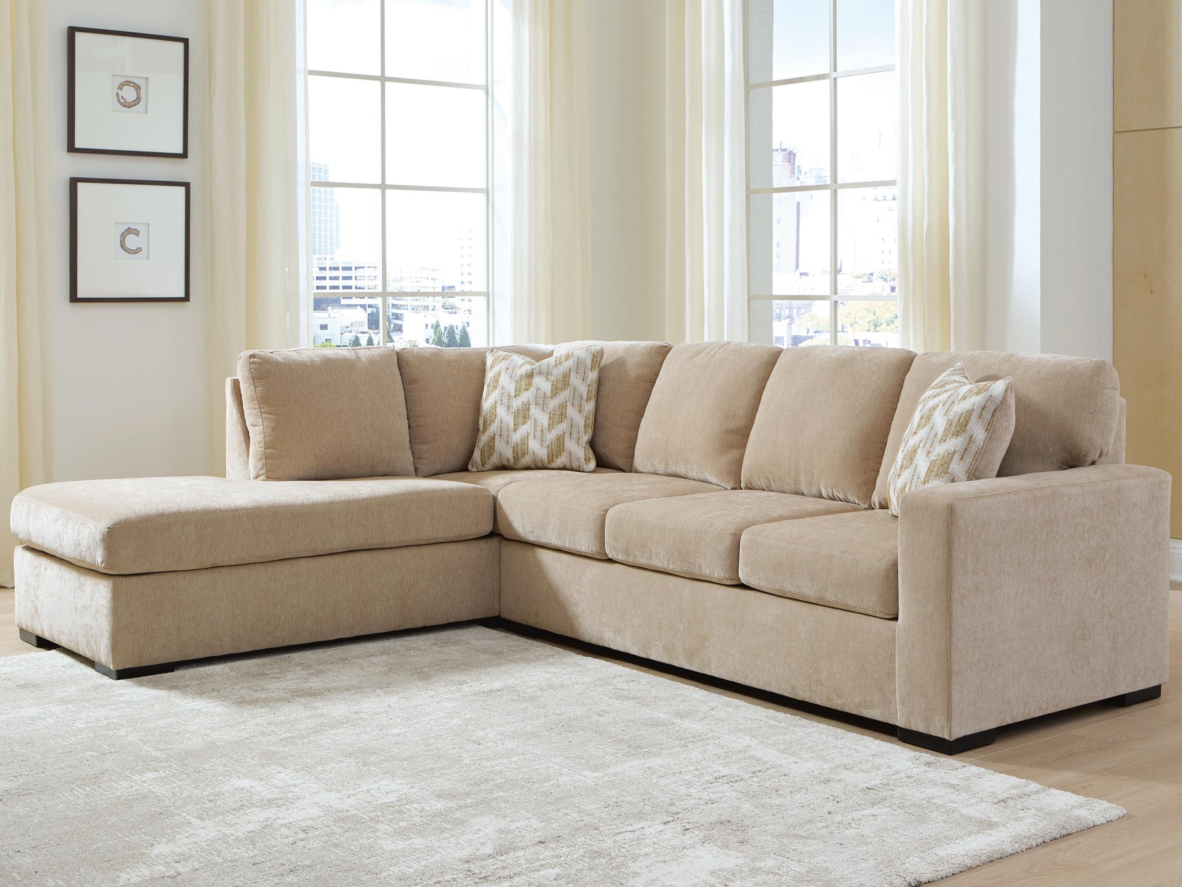 Bridgepoint Almond 2-Piece Sectional with RAF Chaise (Online Special Price)