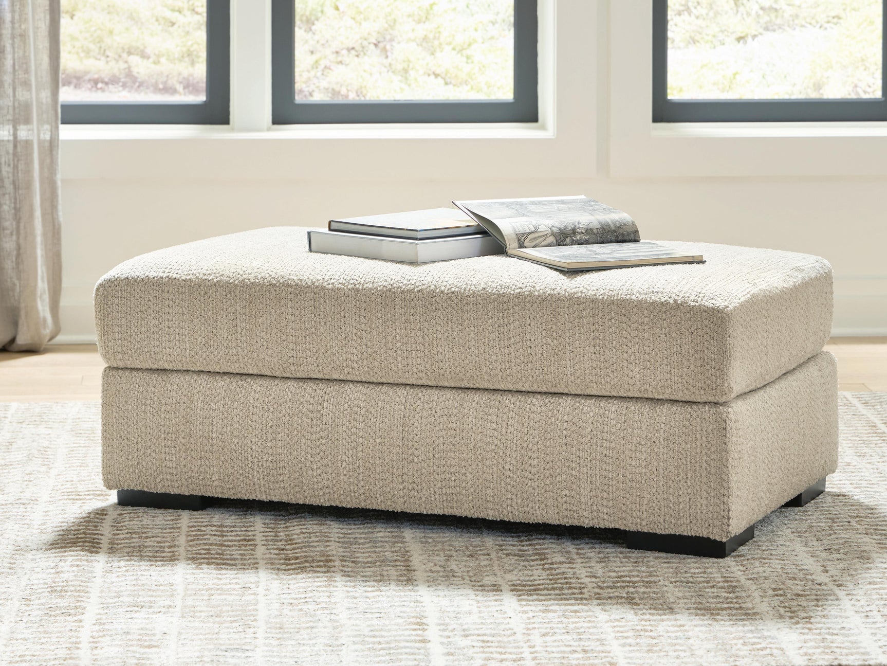 Lofwood Oatmeal Ottoman