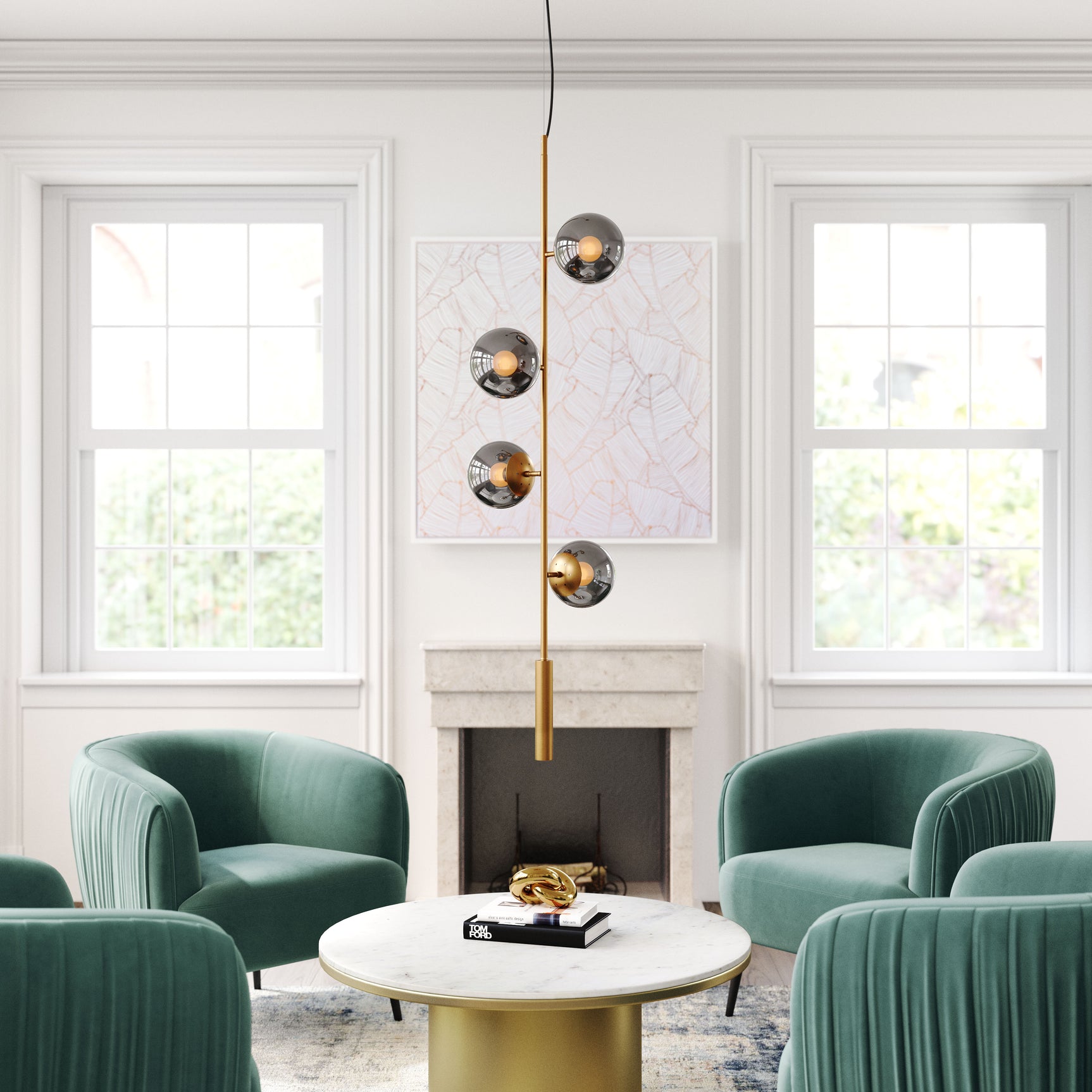 Zatara Brass Ceiling Lamp