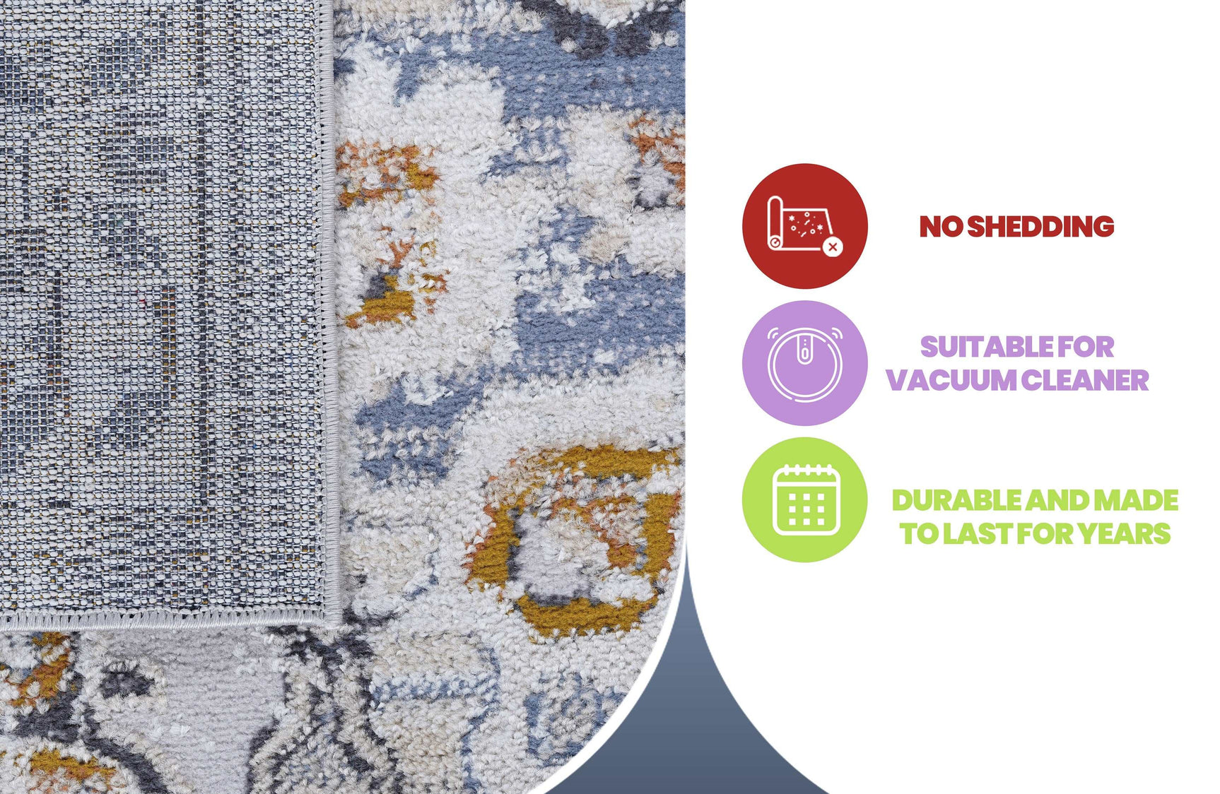 Payas Non-Shedding Indoor Area Rug 5' x 7' - Ornate Home