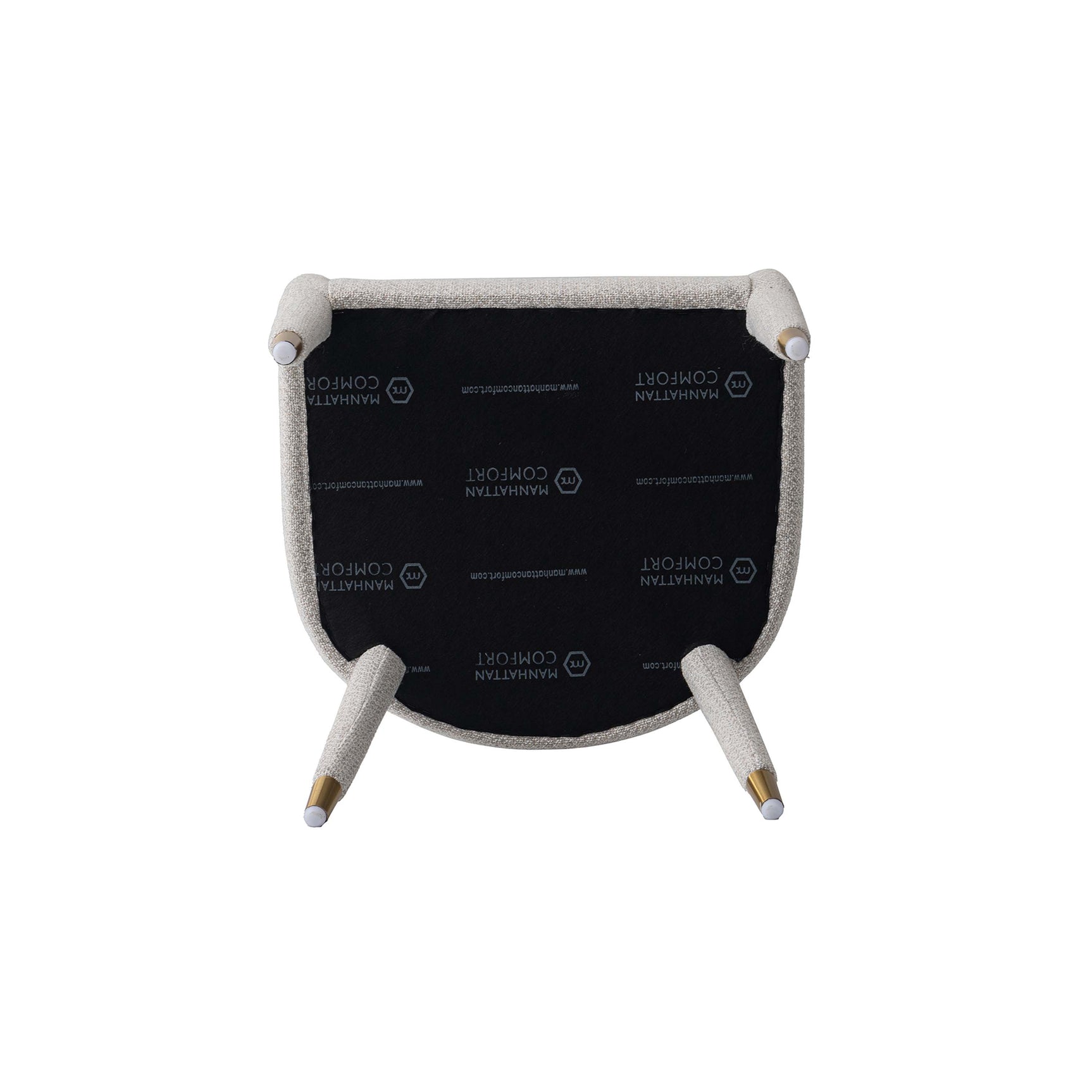 7-Piece Hathaway 59.05 Round Dining Set in Black with 6 Aspen Dining Chairs in Silver Lining - Ornate Home