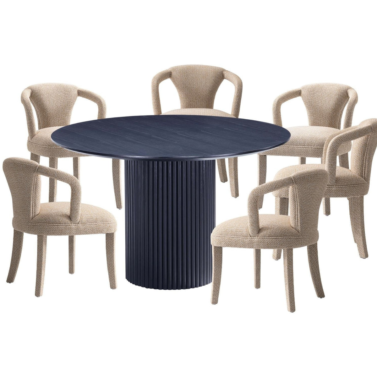 Curated visual reference: Gallery Detail: Manhattan Comfort 7 Piece Hathaway 59 05 Round Dining Set