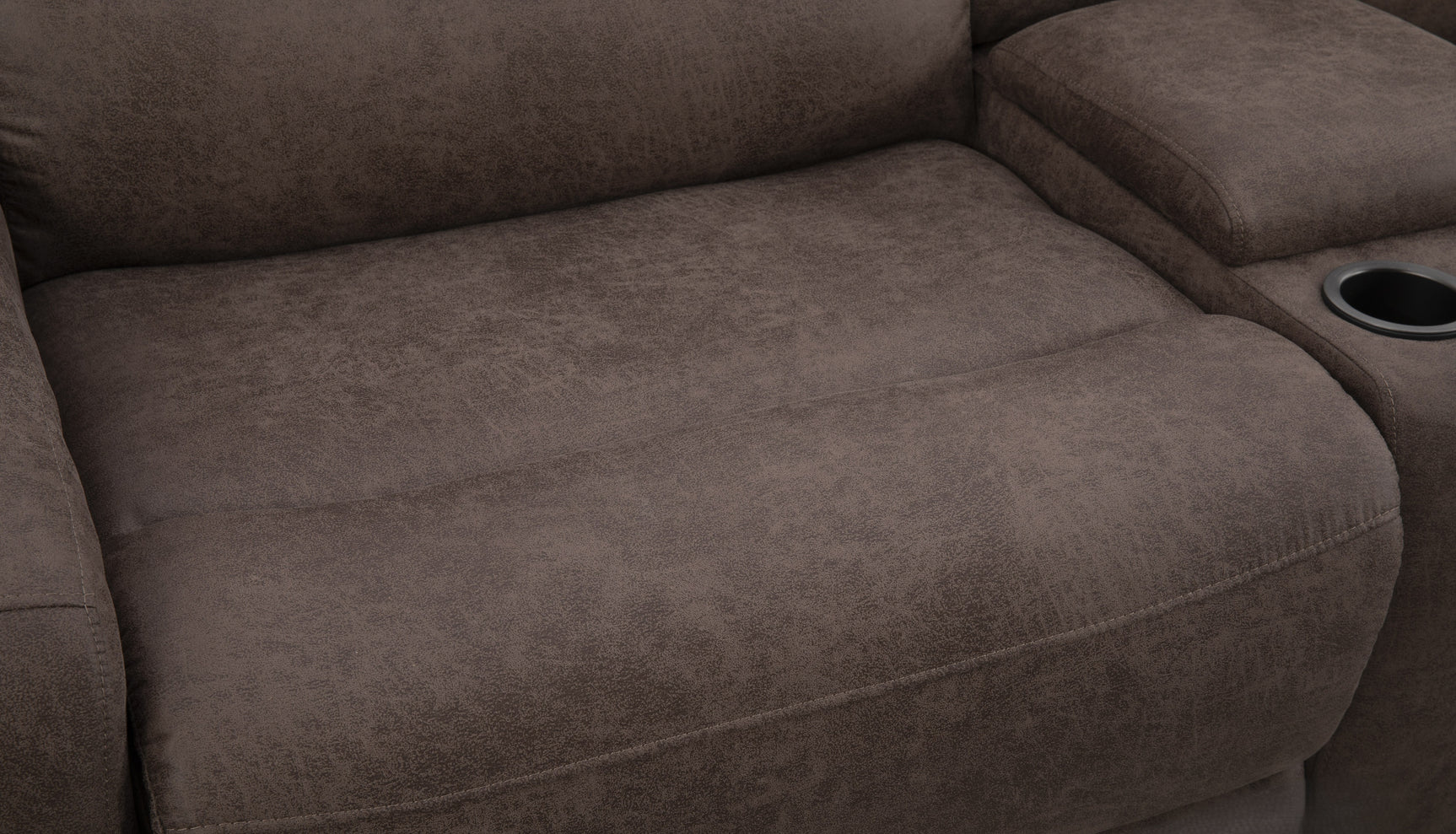 Branson Zero Slate 6-Piece Dual Power Reclining Modular Sectional with Storage Console