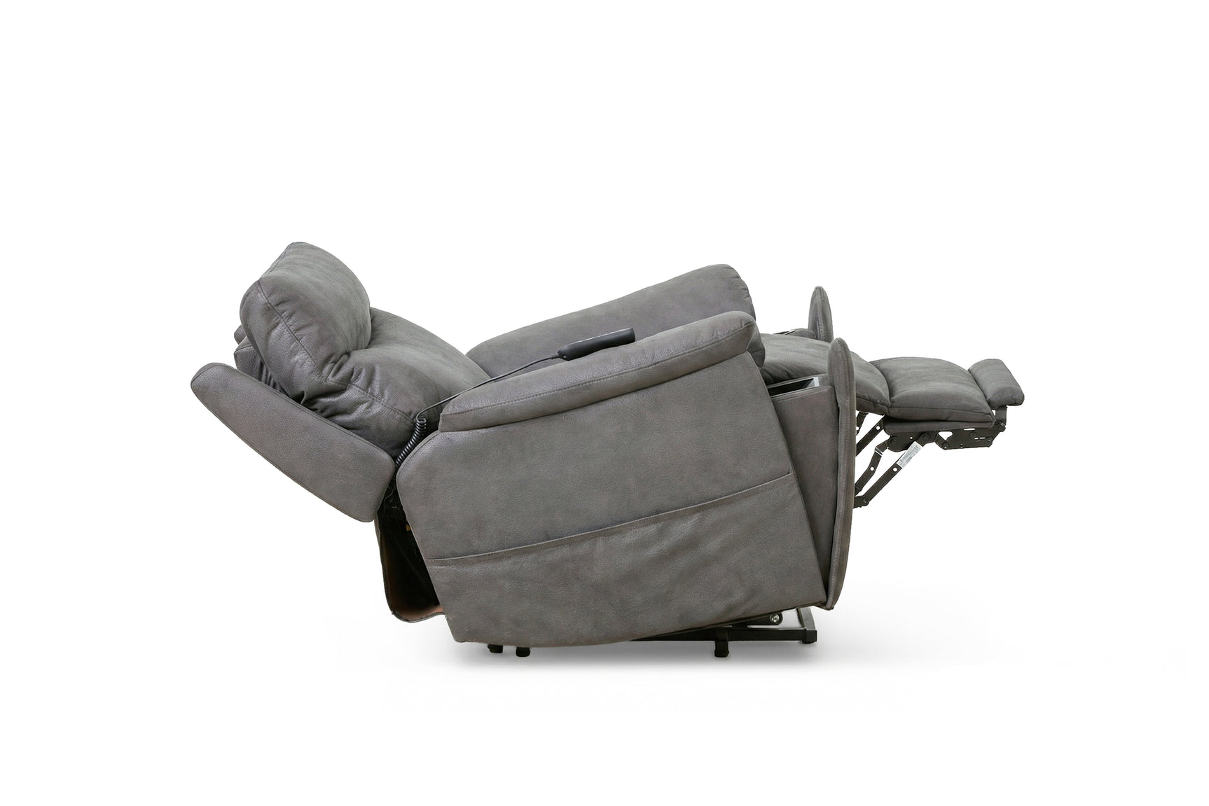 Serenity Slate Grey Ultra Infinite Position Lift Chair with Power Headrest, Heat, Massage & Wireless Charging