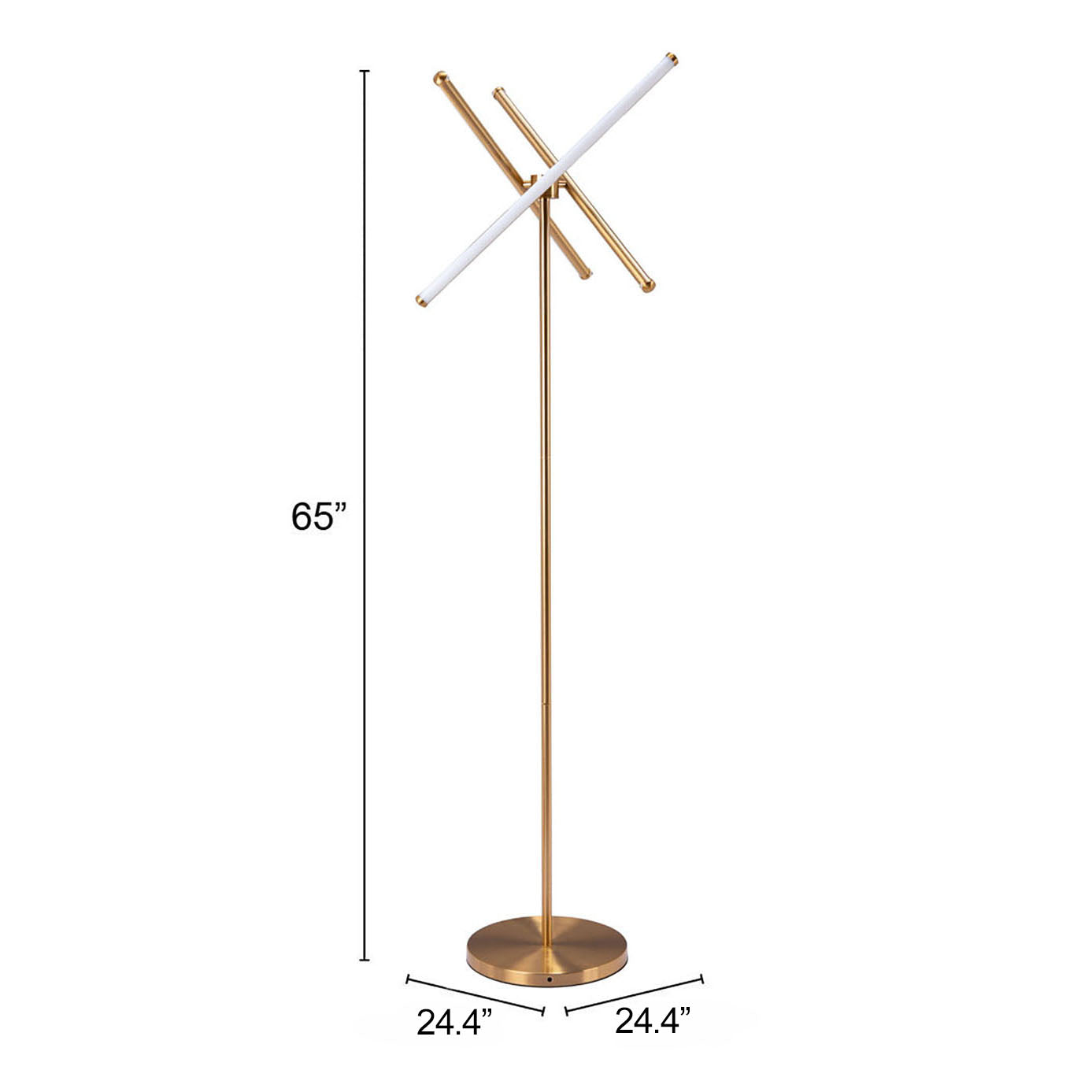 Garza Brass Floor Lamp