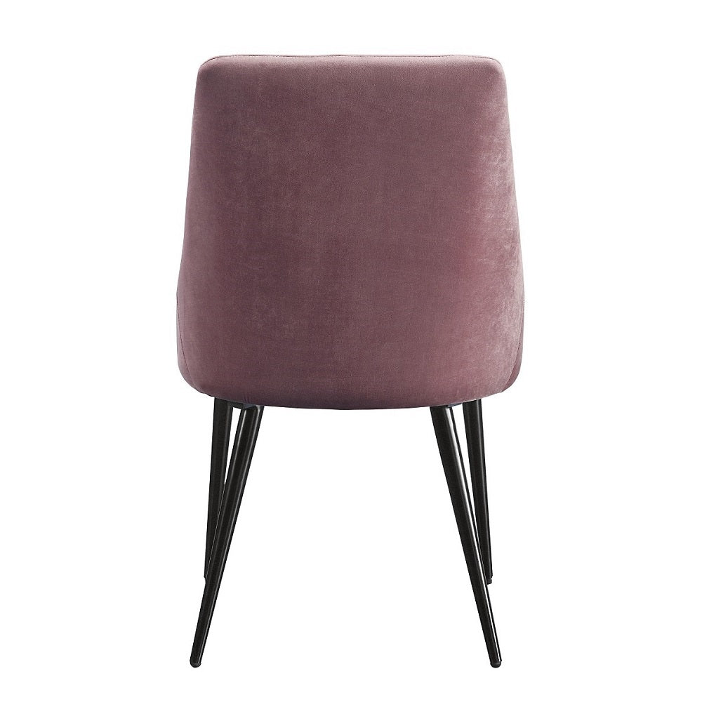 Riley Pink/Black Side Chair (Set of 2)