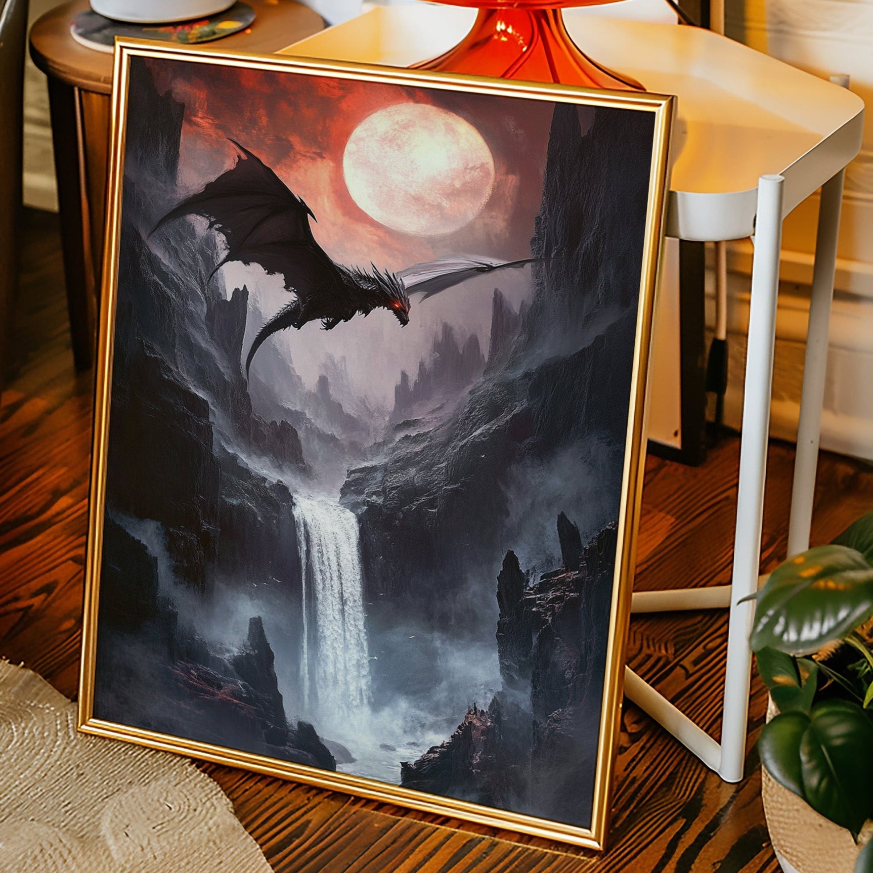 Beneath the Blood Moon's Flight