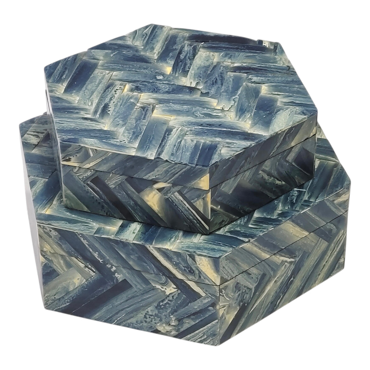 Progress Multicolor Hexagon Boxes (Set of 2)