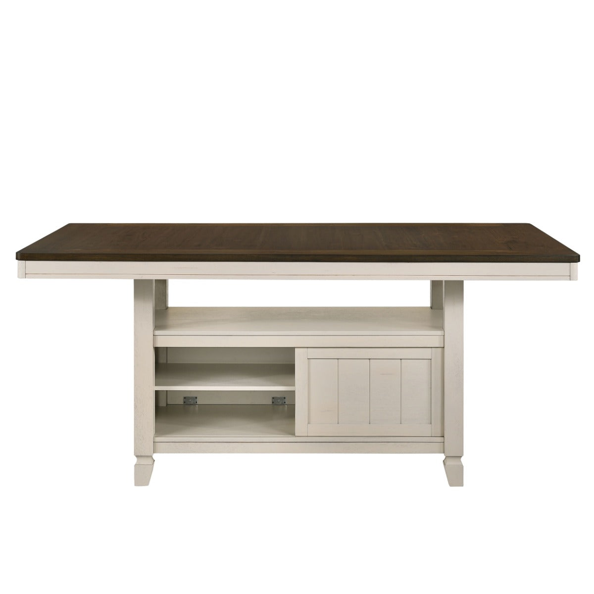 Tasnim Oak/Antique White Counter Dining Table