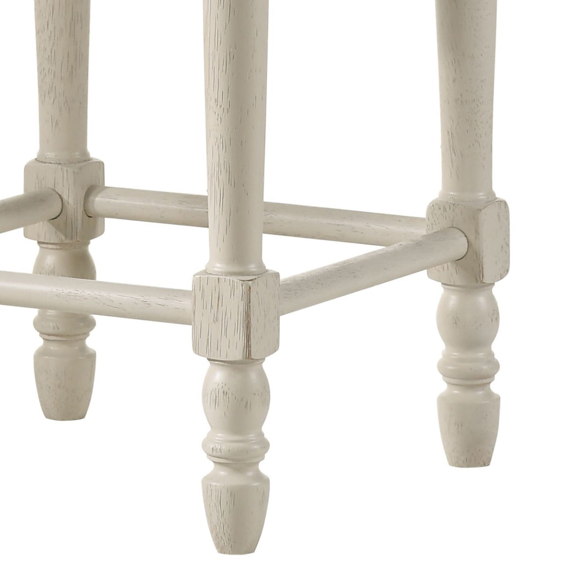 Tasnim Tan/Antique White Counter Height Stool (Set of 2)