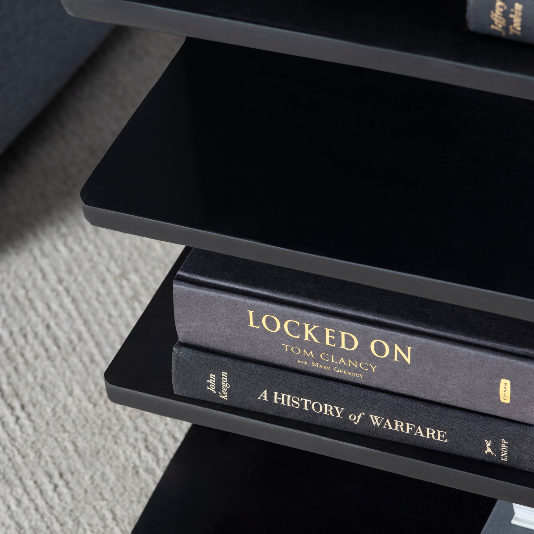 Hopper Black End Table