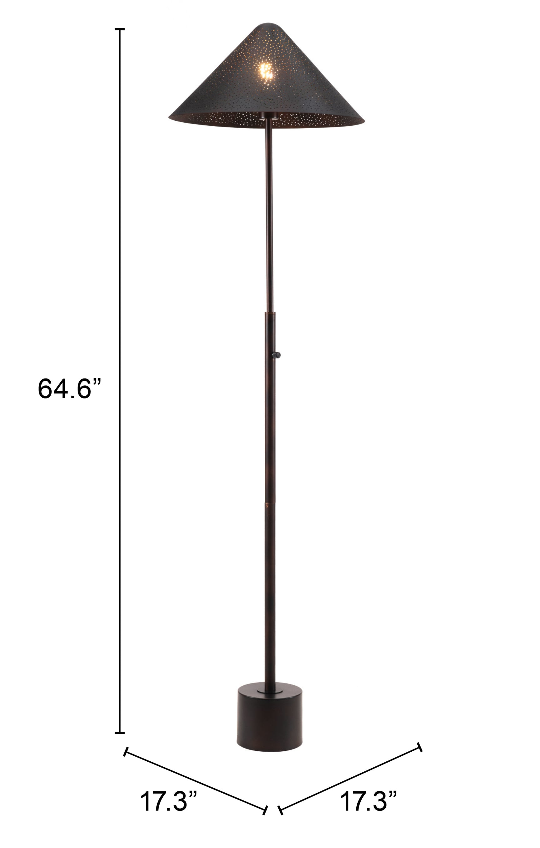 Cardo Bronze Floor Lamp