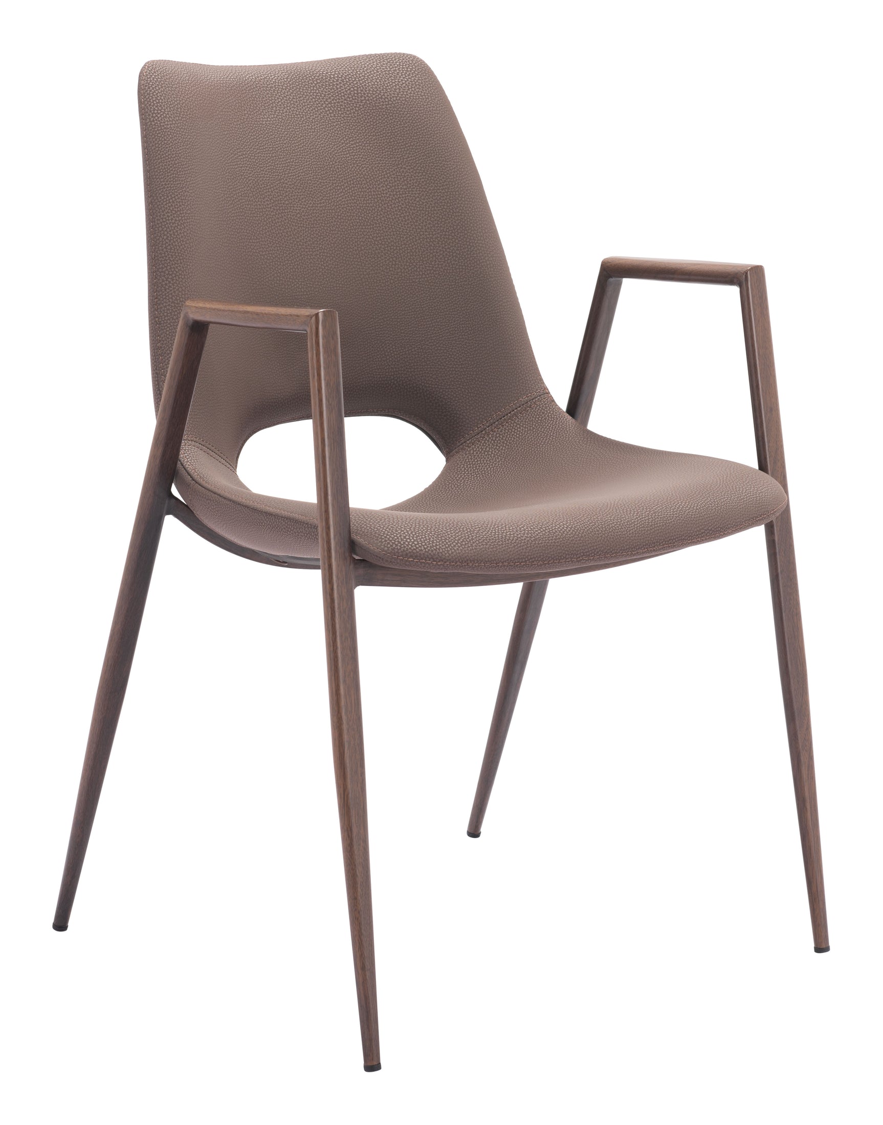 Desi Brown & Walnut Dining Chair (Set of 2)