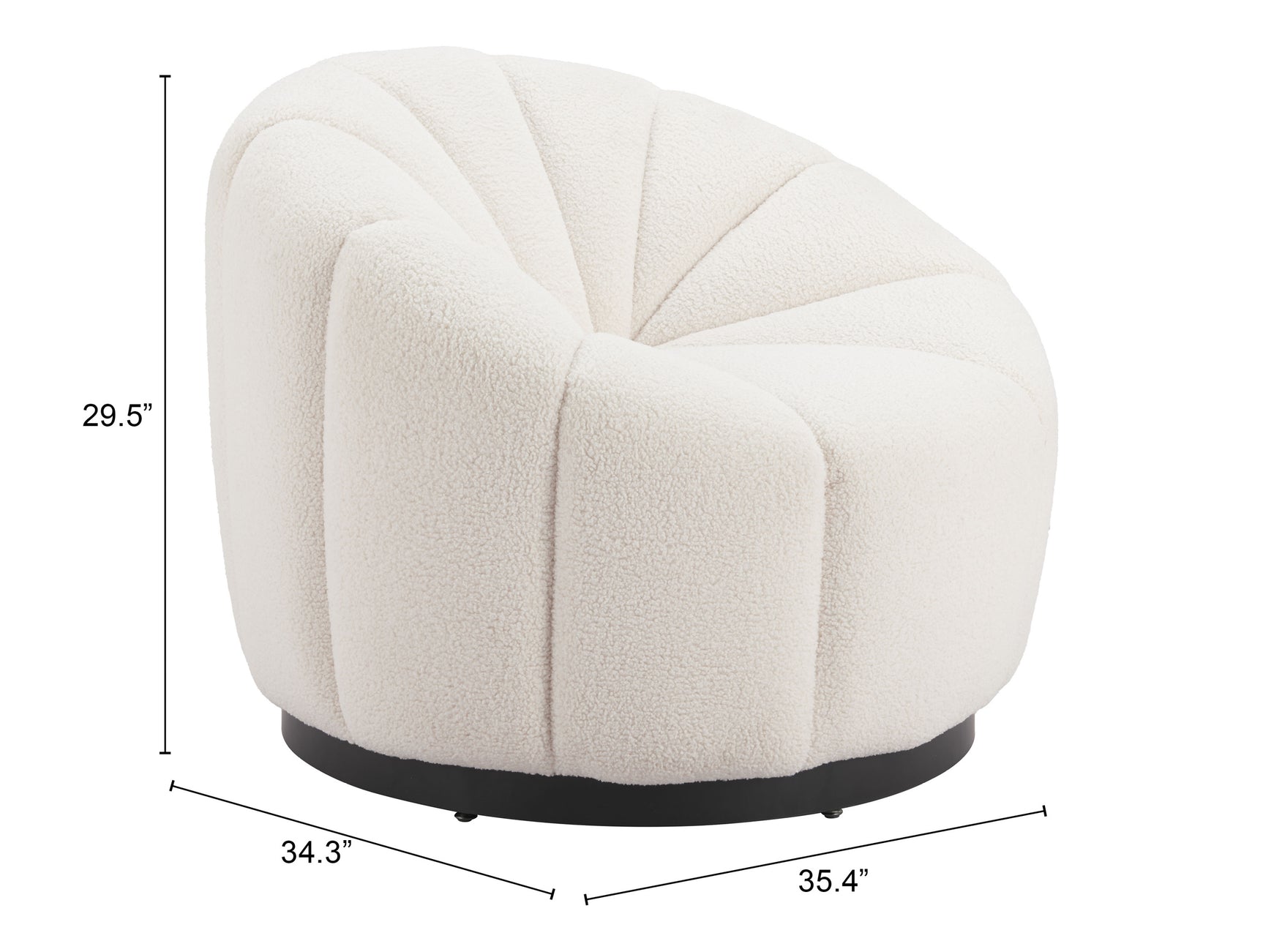 Bhutan Cream Accent Chair