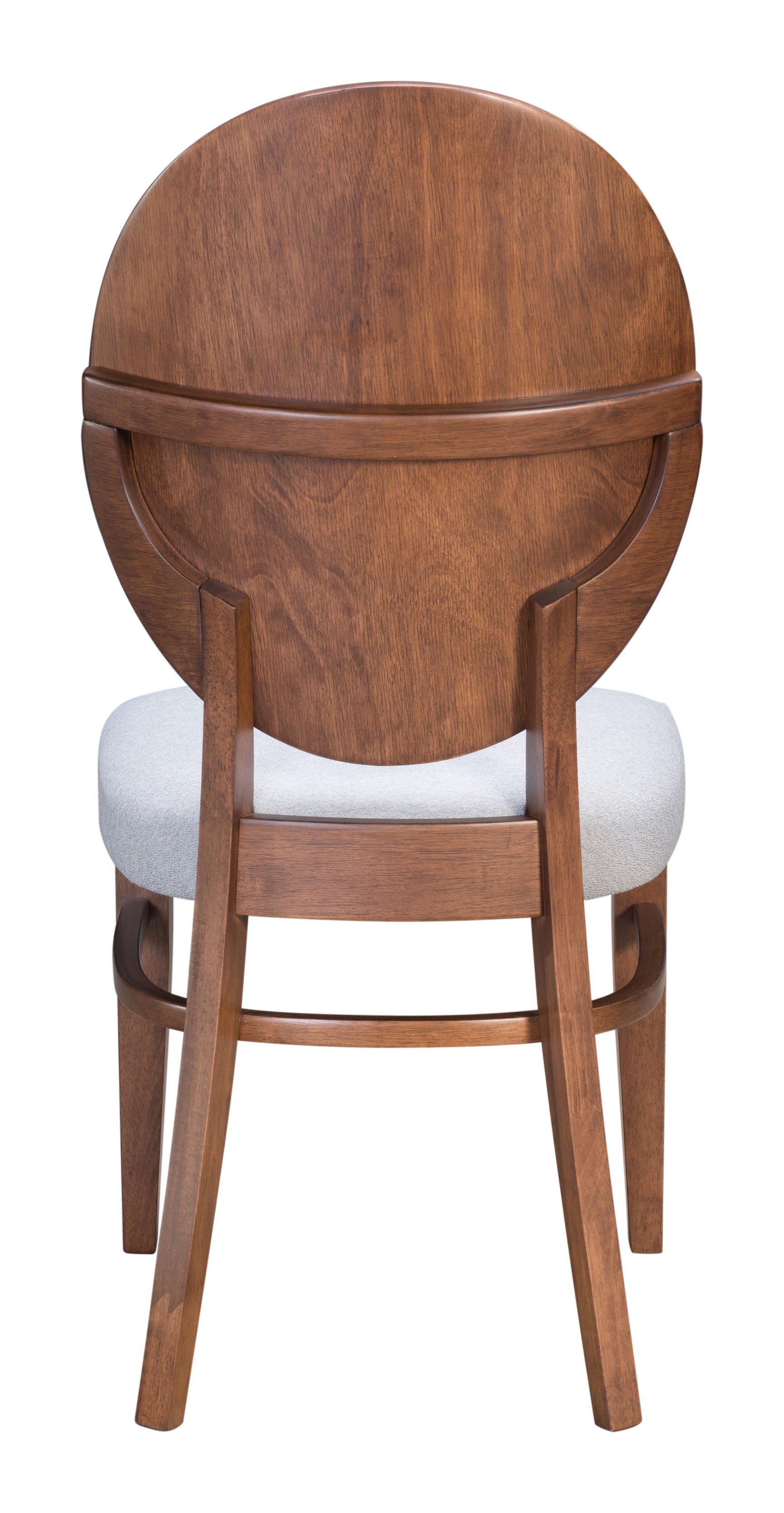 Regents Walnut & Light Gray Dining Chair (Set of 2)