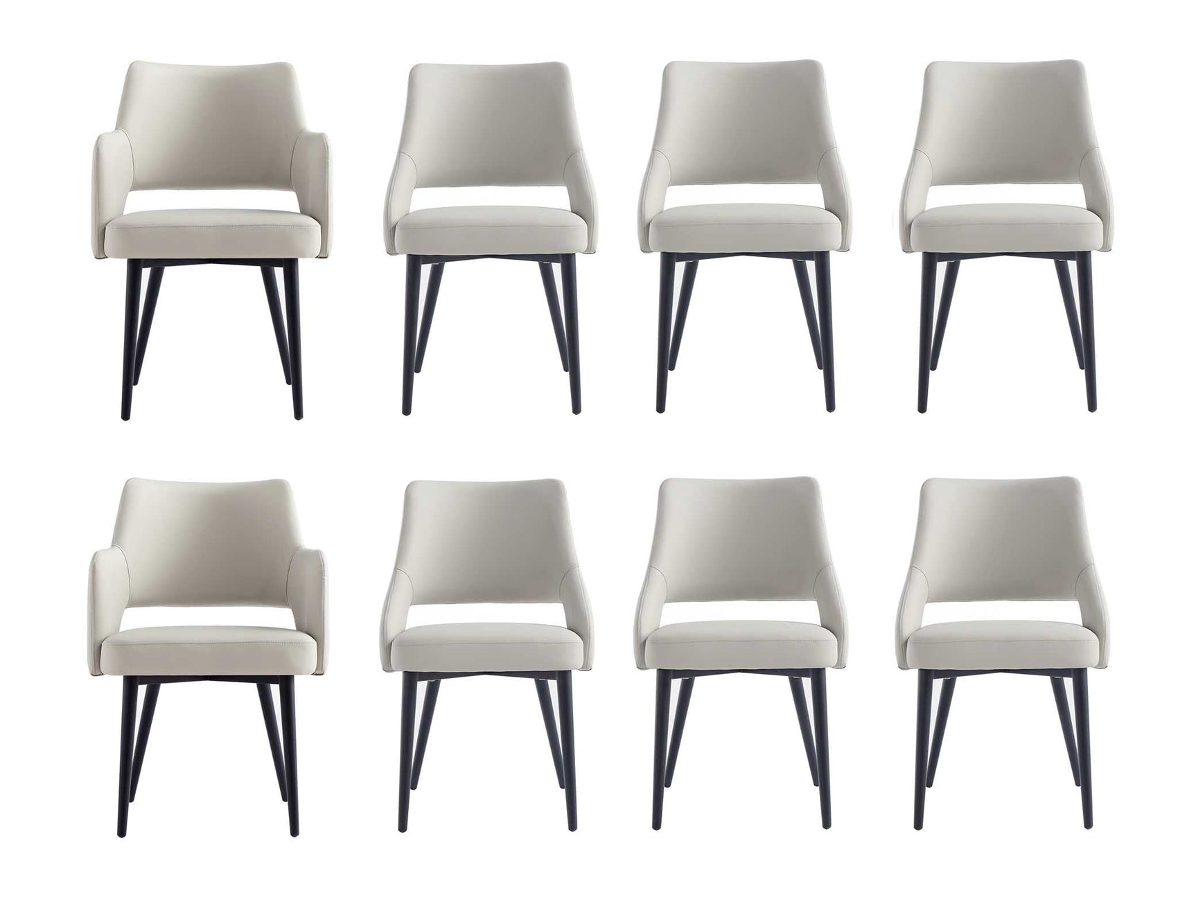 8-Piece Tremont Dining Chair in Stone - Ornate Home