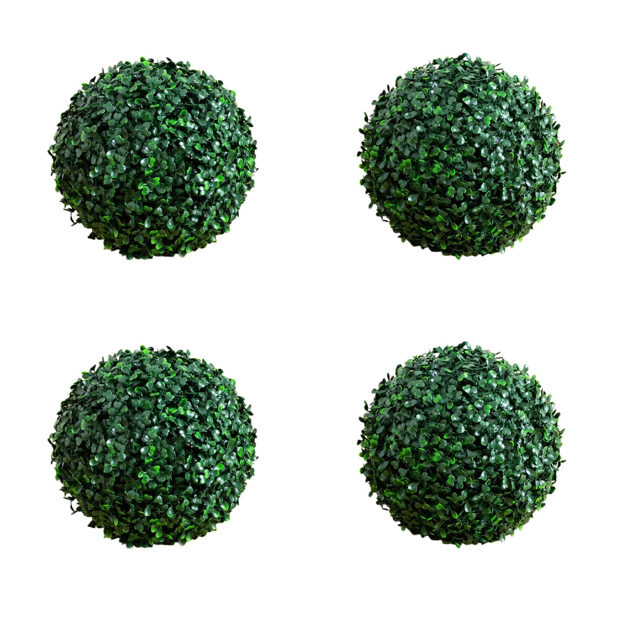 8" UV Resistant Artificial Boxwood Ball (Indoor/Outdoor) - Set of 4