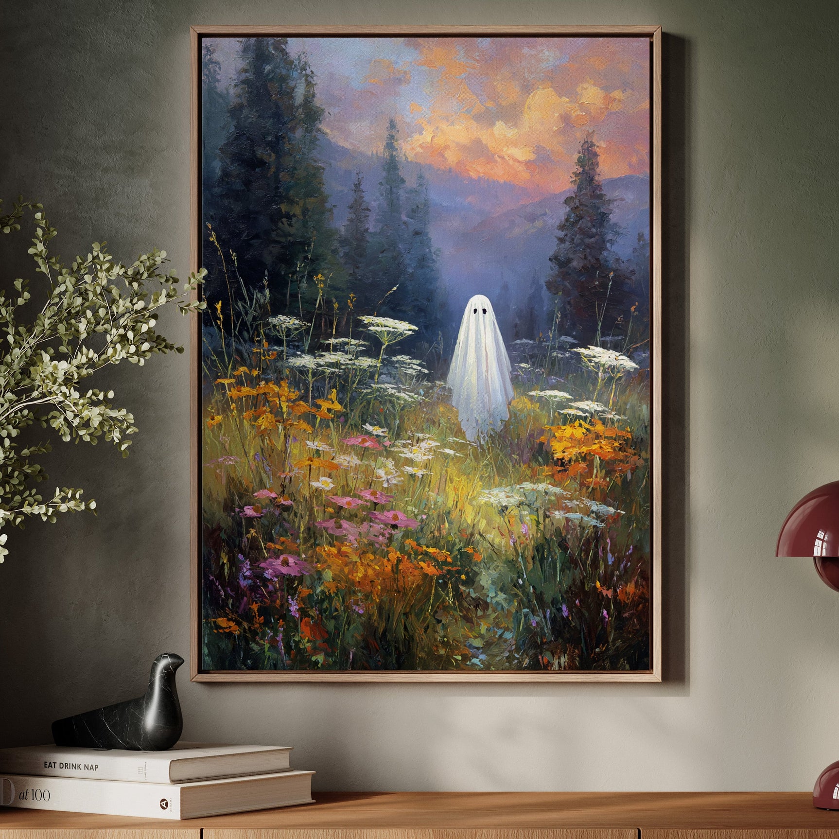 Amongst Wildflowers, A Silhouette Stirs