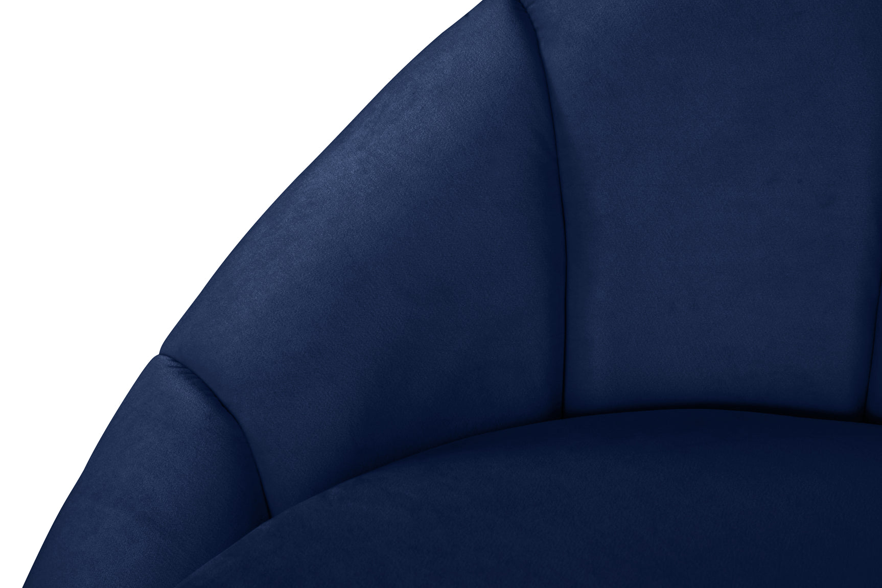 Sunshore Navy 91.5" Velvet Upholstered Sofa
