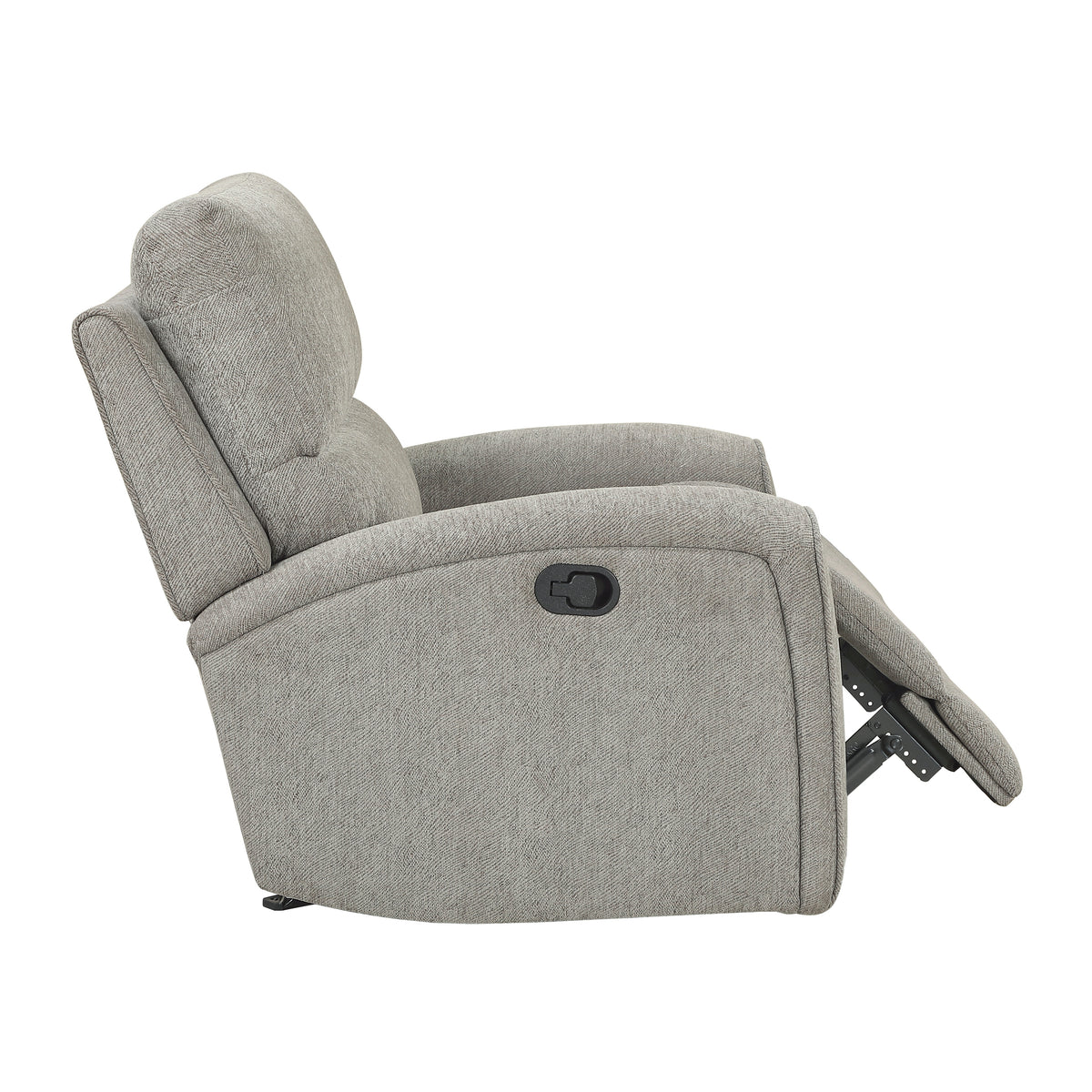 Plume Silver Glider Reclining Chair