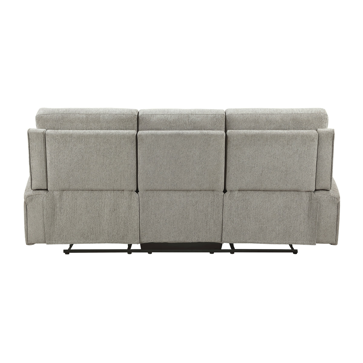 Plume Silver Double Reclining Sofa