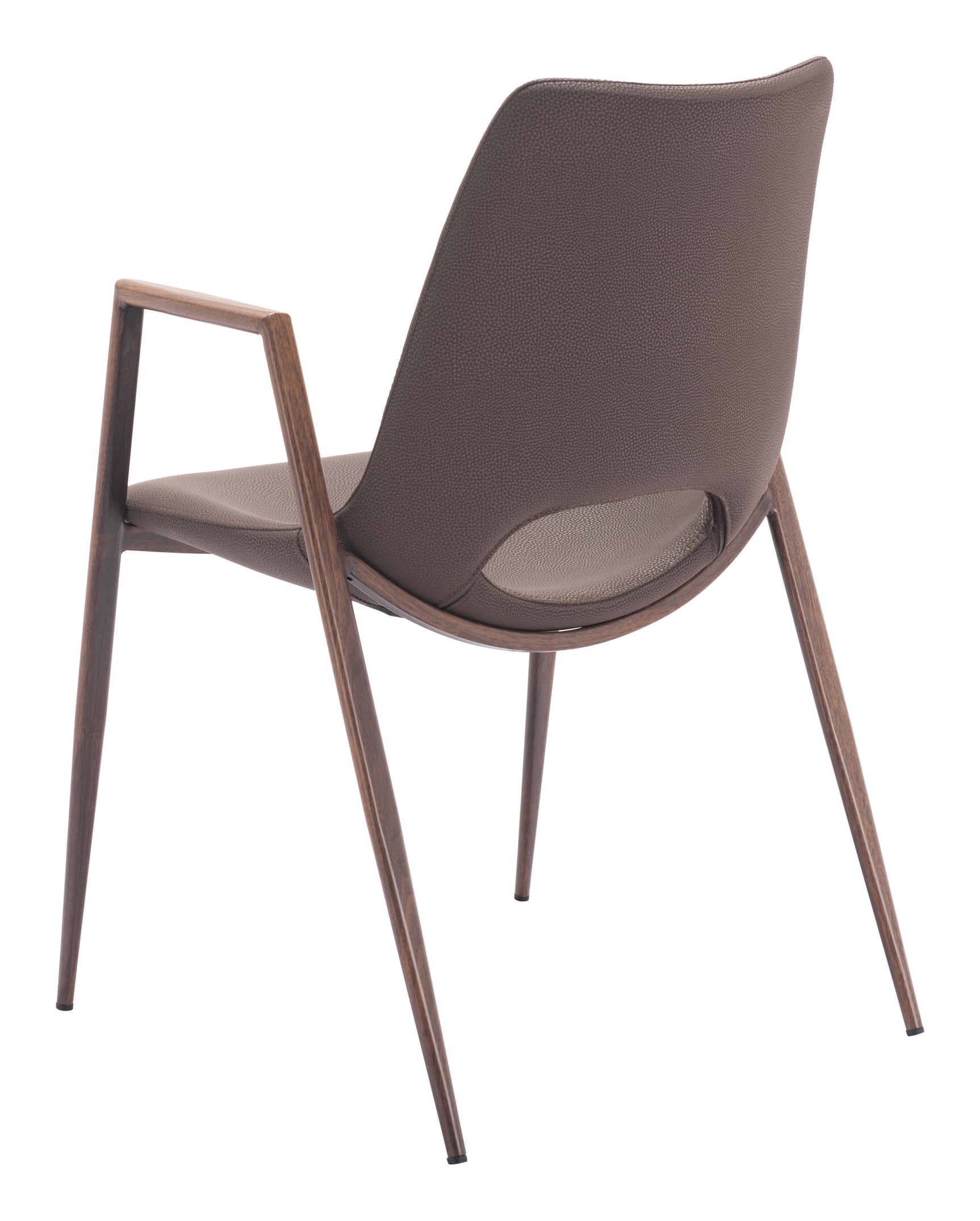 Desi Brown & Walnut Dining Chair (Set of 2)