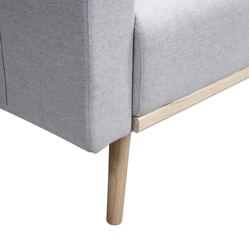Easton Light Gray Linen Sofa & Loveseat Set