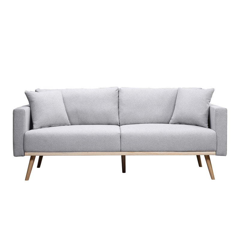 Easton Light Gray Linen Sofa & Loveseat Set