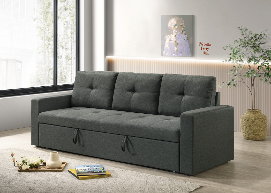 Burleigh Dark Gray 83.5"W Fabric Sleeper Sofa