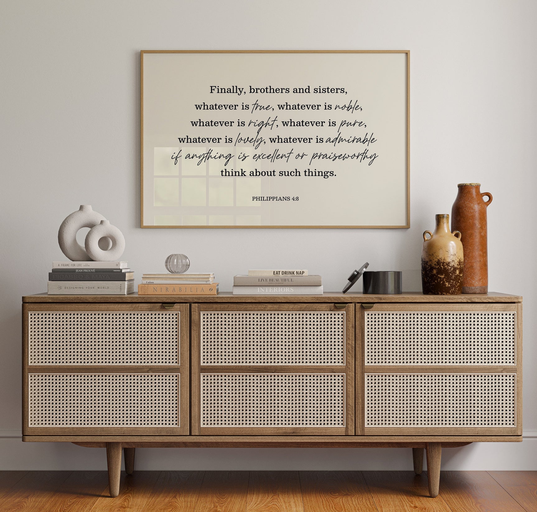 Think on These Things Philippians 4:8 Print