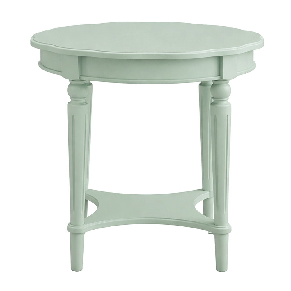 Fordon French Antique Gray Green End Table