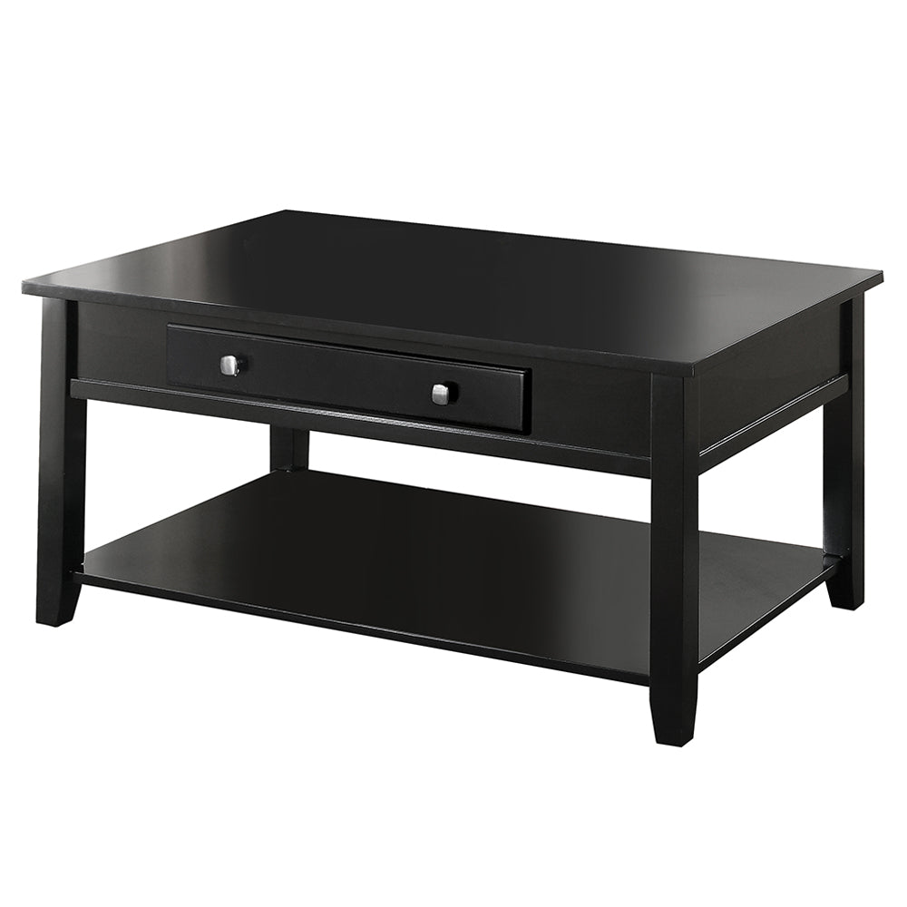 Malachi Black Coffee Table w/ Lift Top