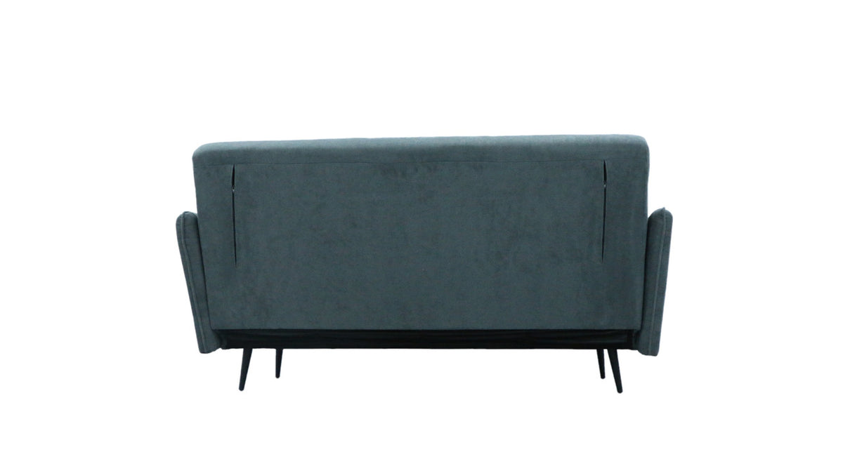 Lawson Gray 61"W Fabric Convertible Sleeper Loveseat