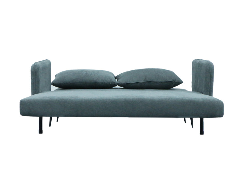 Lawson Gray 61"W Fabric Convertible Sleeper Loveseat