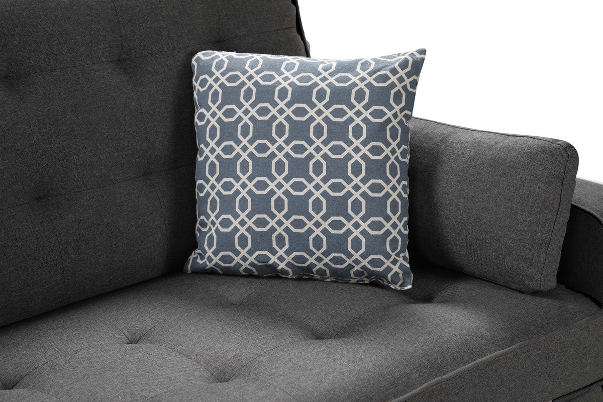 Cody Gray 70"W Linen Sleeper Sofa