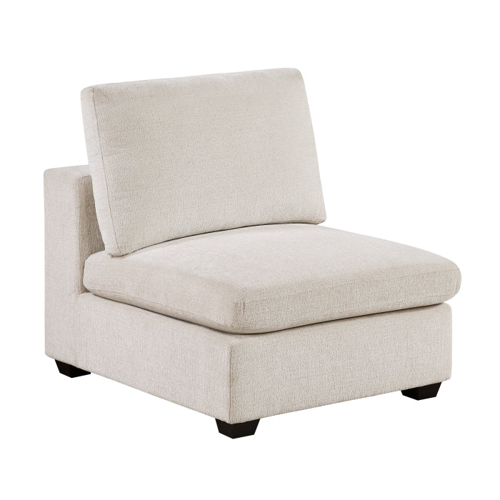 Serenity Beige Armless Chair