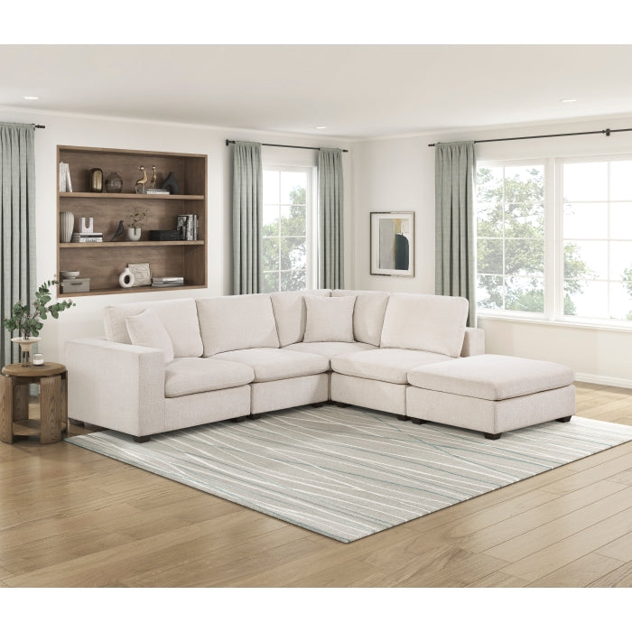 Serenity Beige Armless Chair