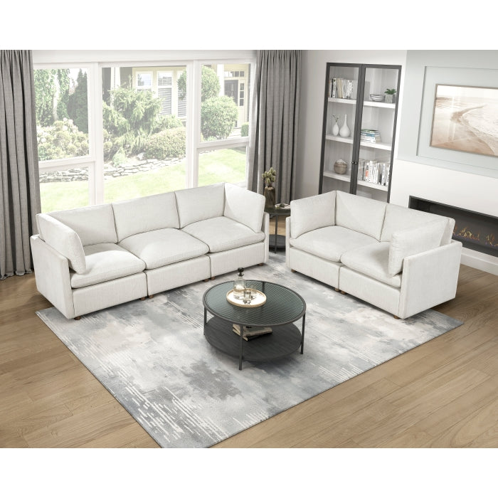 Annex Beige Armless Chair