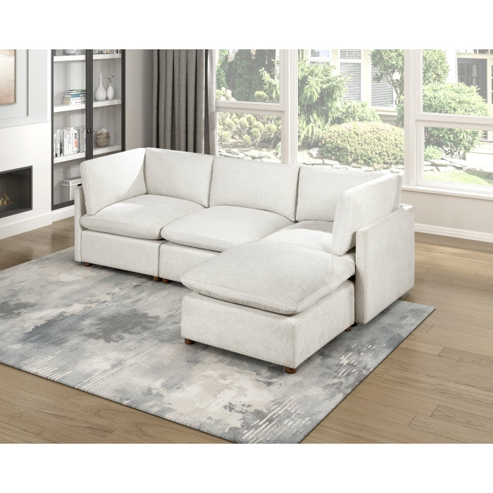 Annex Beige Armless Chair
