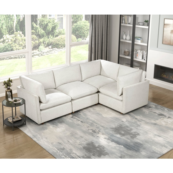 Annex Beige Armless Chair