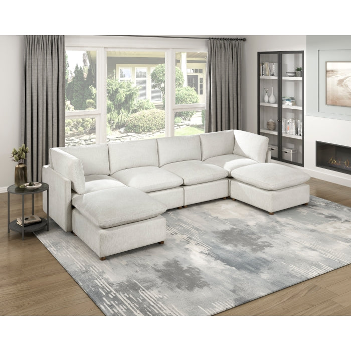 Annex Beige Armless Chair