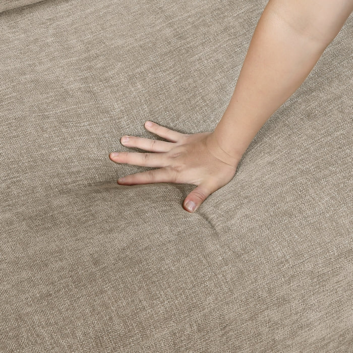 Cumulus Beige Convertible Sleeper Chair With Charging Ports