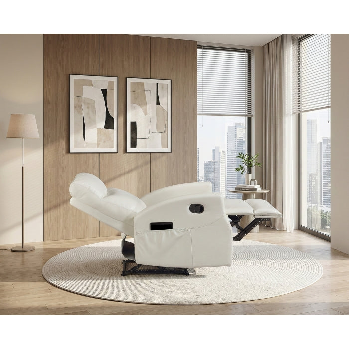 Heisley White Reclining Chair